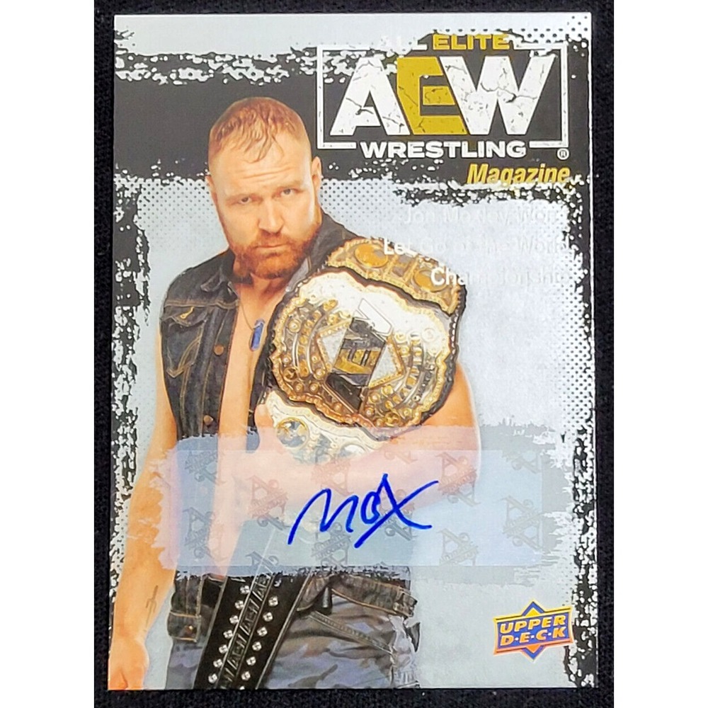 2021‎ UPPER DECK AEW JON MOXLEY MAGAZINE AUTO SP